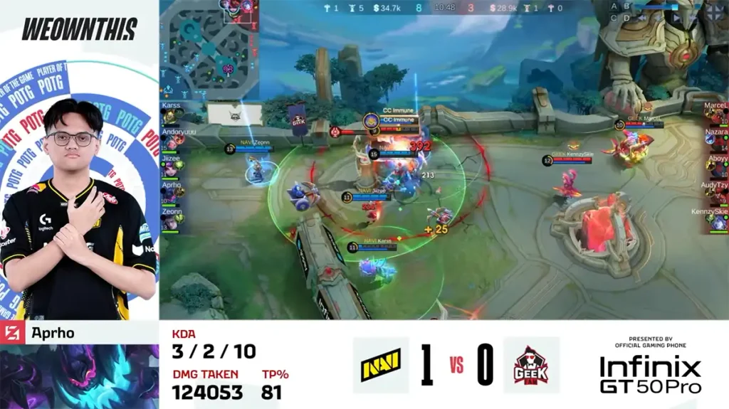 aphro mvp navi vs geek mpl id s18 game 1