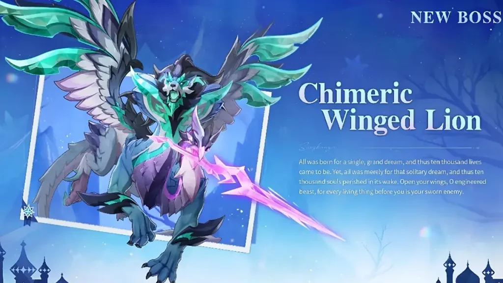 chimeric winged lion world boss genshin impact 7.0