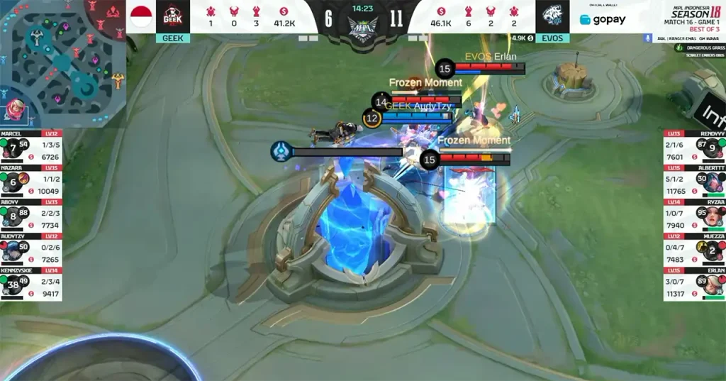 game 1 geek vs evos mpl s18