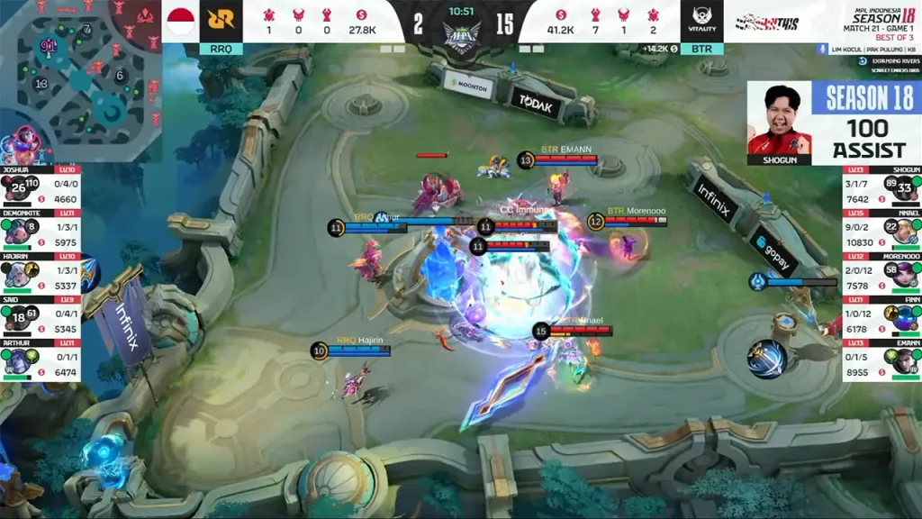 game 1 rrq vs btr mpl id s18
