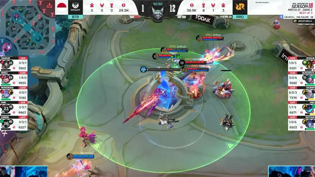 game 2 rrq vs btr mpl id s18