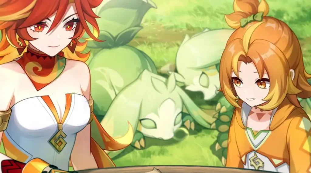 mavuika scions of the canopy genshin impact with her sister