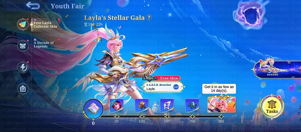 mendapatkan token layla collector gratis mlbb