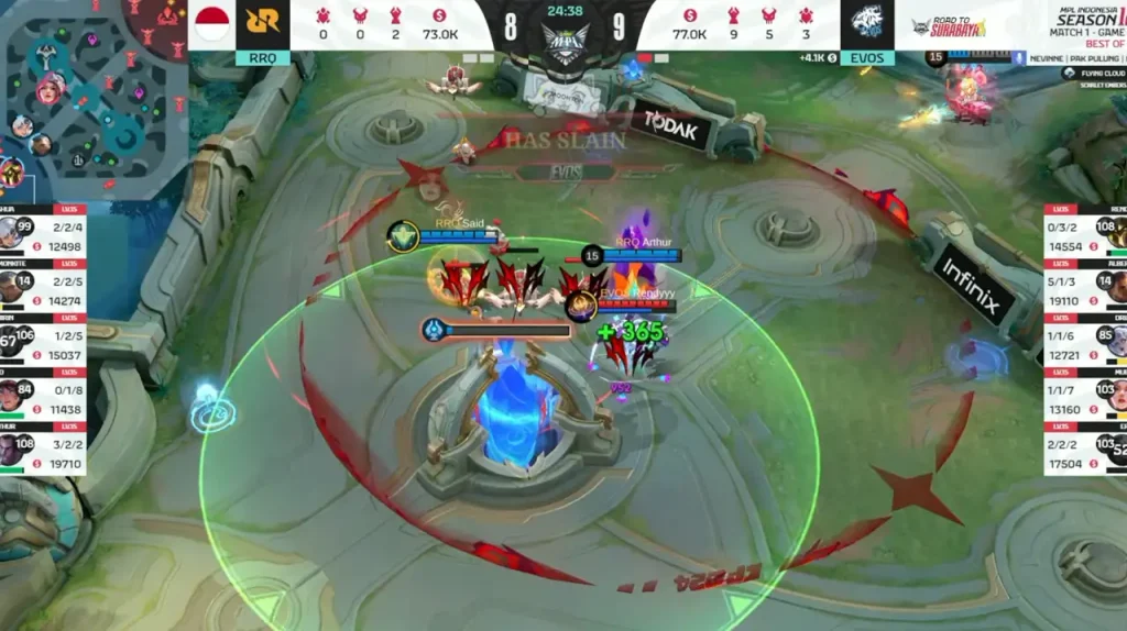 momen end game evos saat lawan rrq minion menghancurkan base