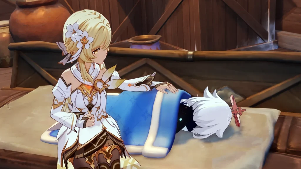 paimon sebagai pusat cerita archon quest snezhnaya 