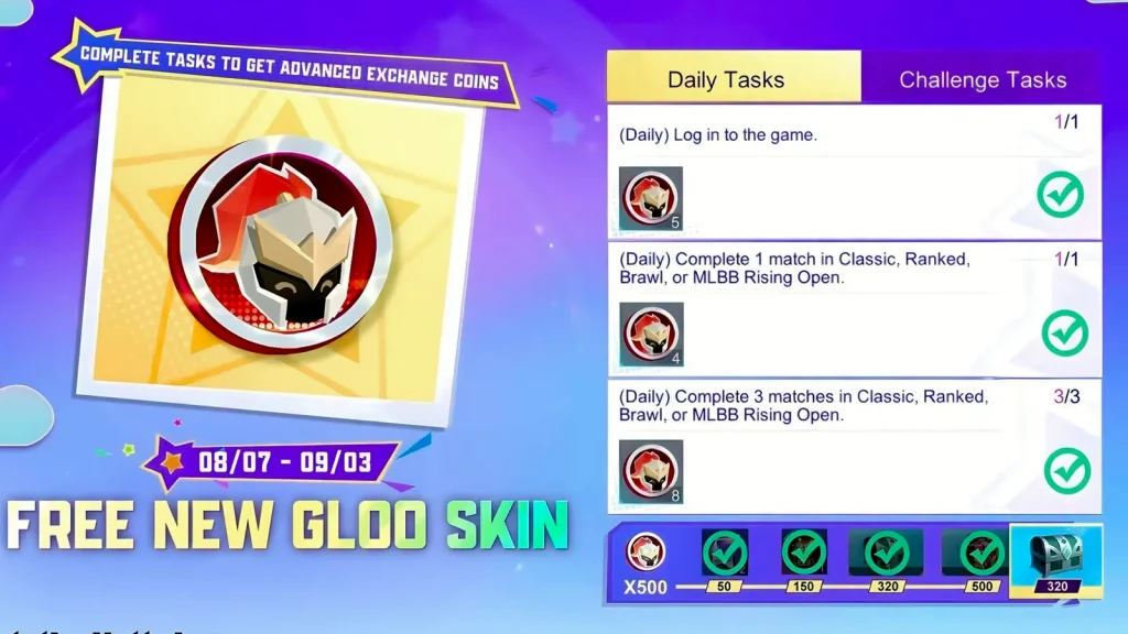 task skin mlbb gloo