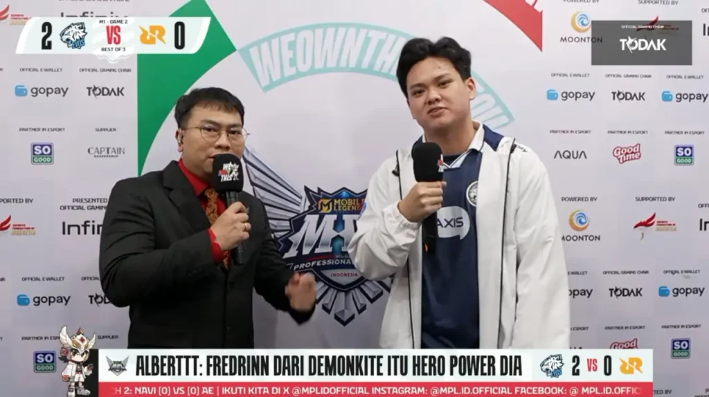 wawancara albert usai menang 2 0 evos vs rrq mpl id s18